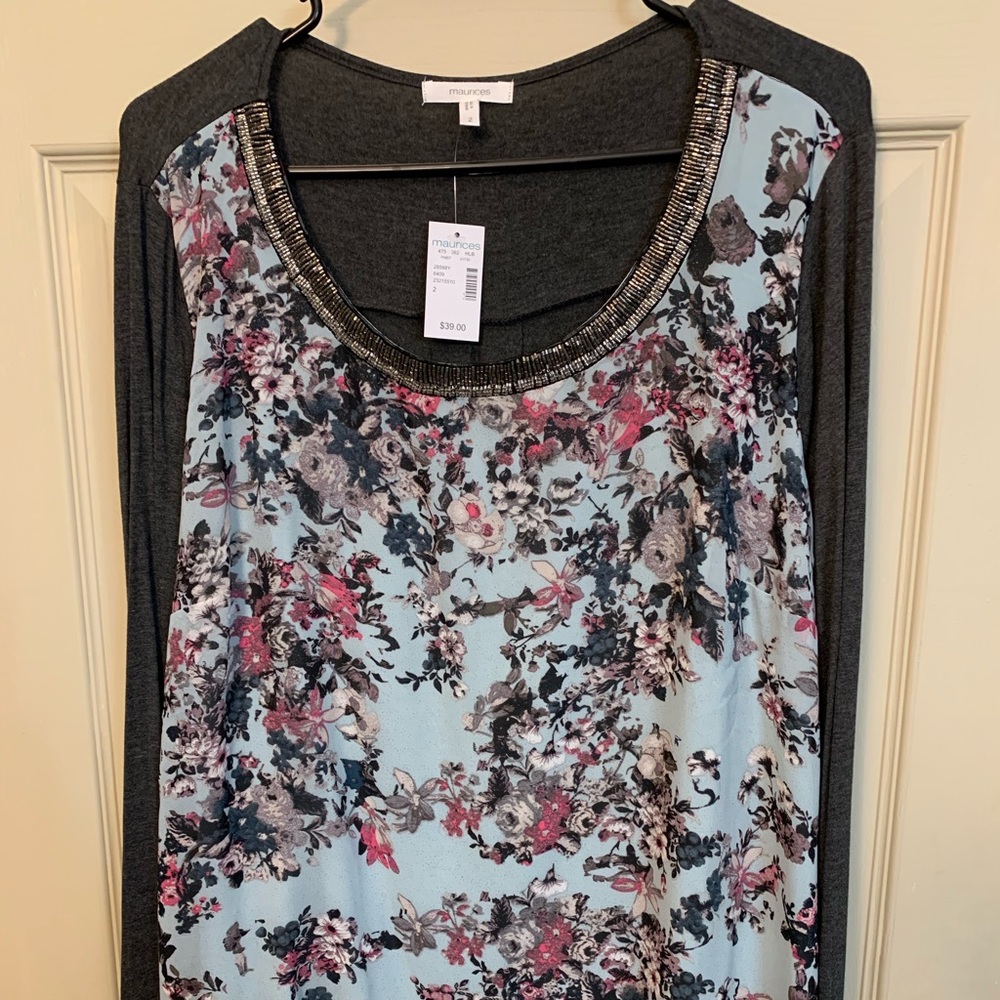 Long sleeve flower shirt
